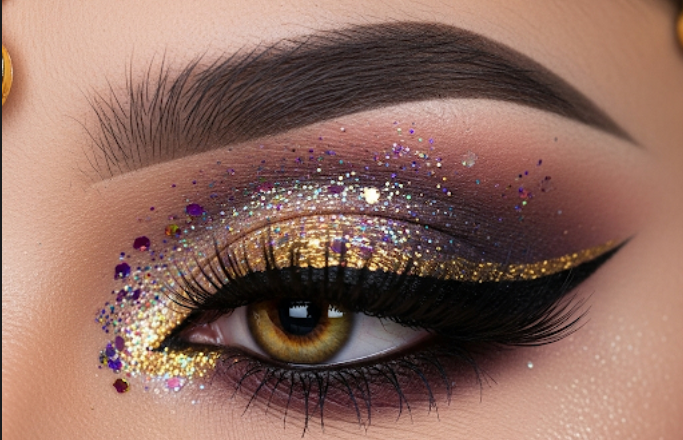 Arabic eyeliner tutorial, bold eye makeup looks