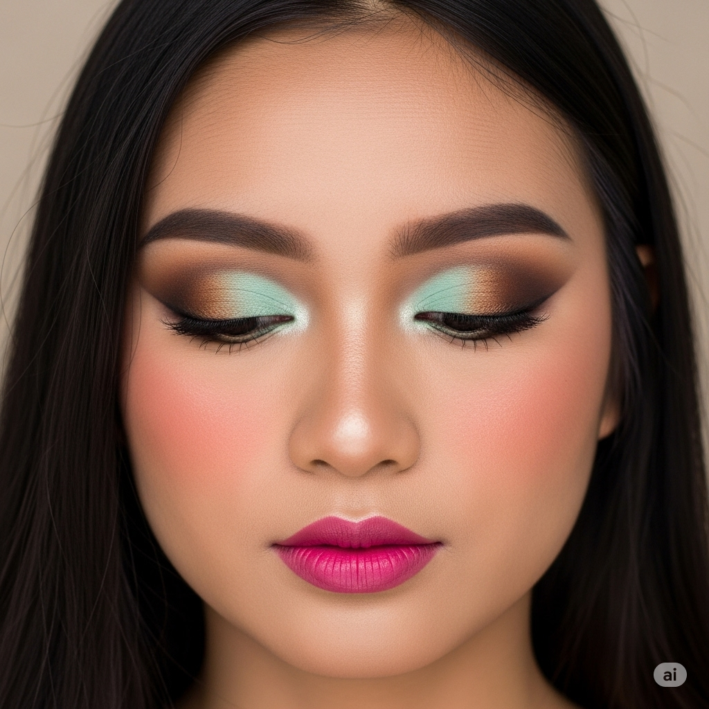 monolid eye makeup, monolid eyeshadow look