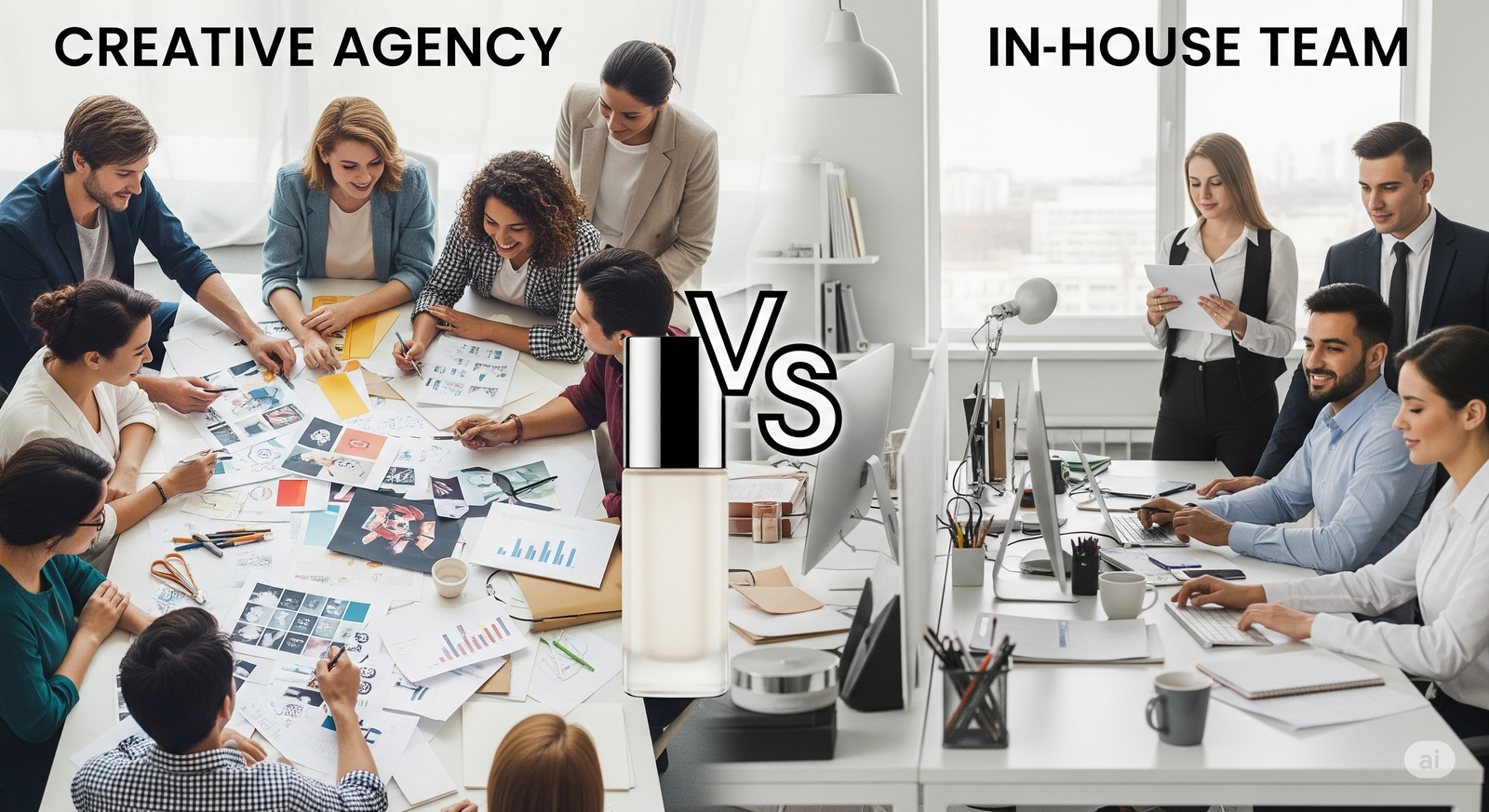 Should You In-House or Outsource Creative Work? A Guide for Cosmetic Founders