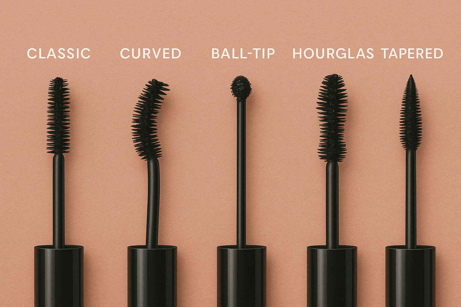 mascara wand animation, lash growth visualization