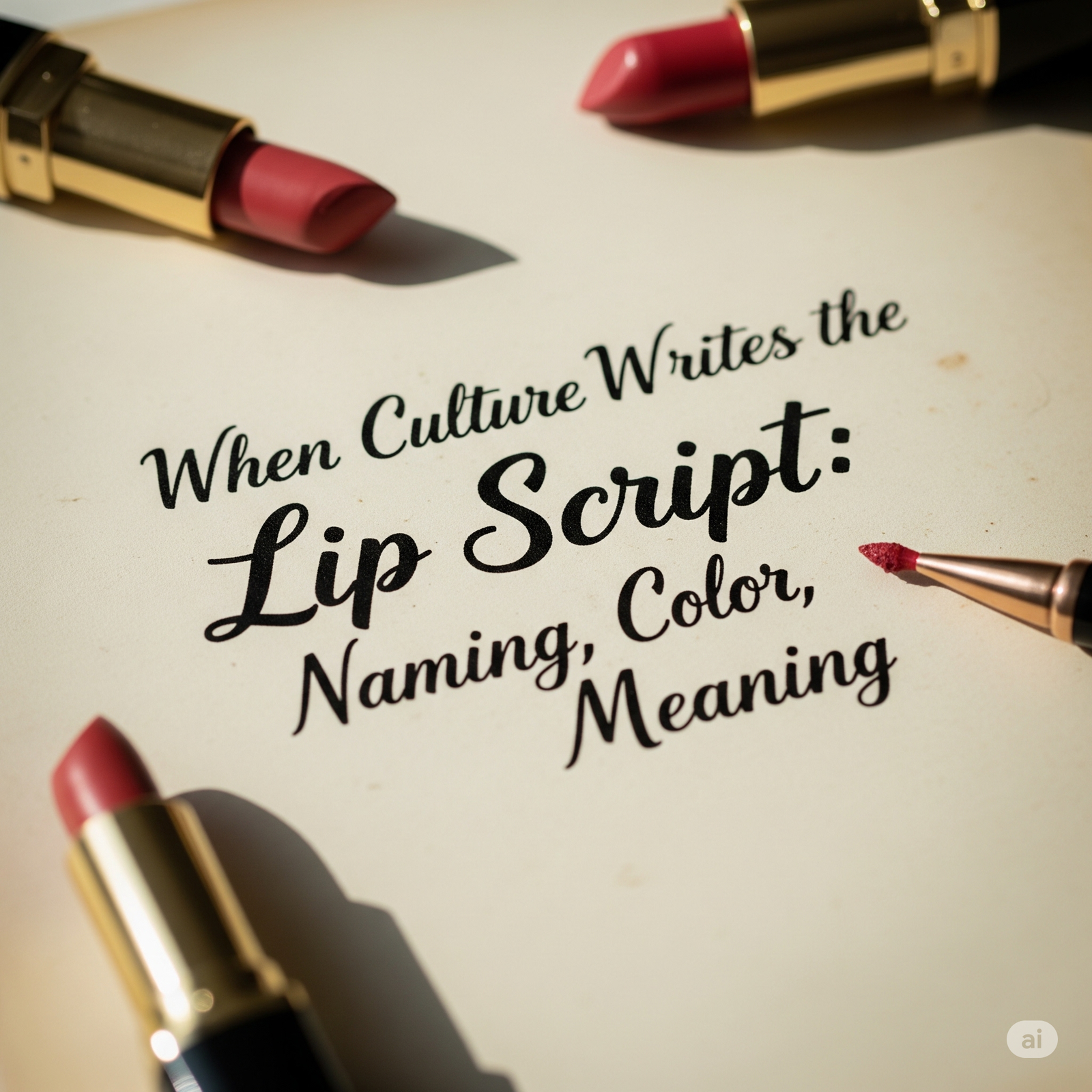 When Culture Writes the Lip Script: Naming, Color, Meaning