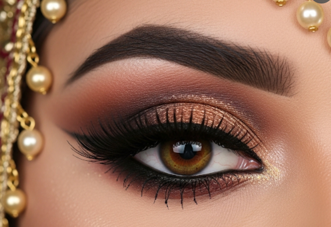 Arabic eyeliner tutorial, bold eye makeup looks